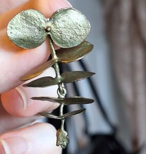 🌿MICHAEL MICHAUD🌿Round Eucalyptus Dangle Post Earrings